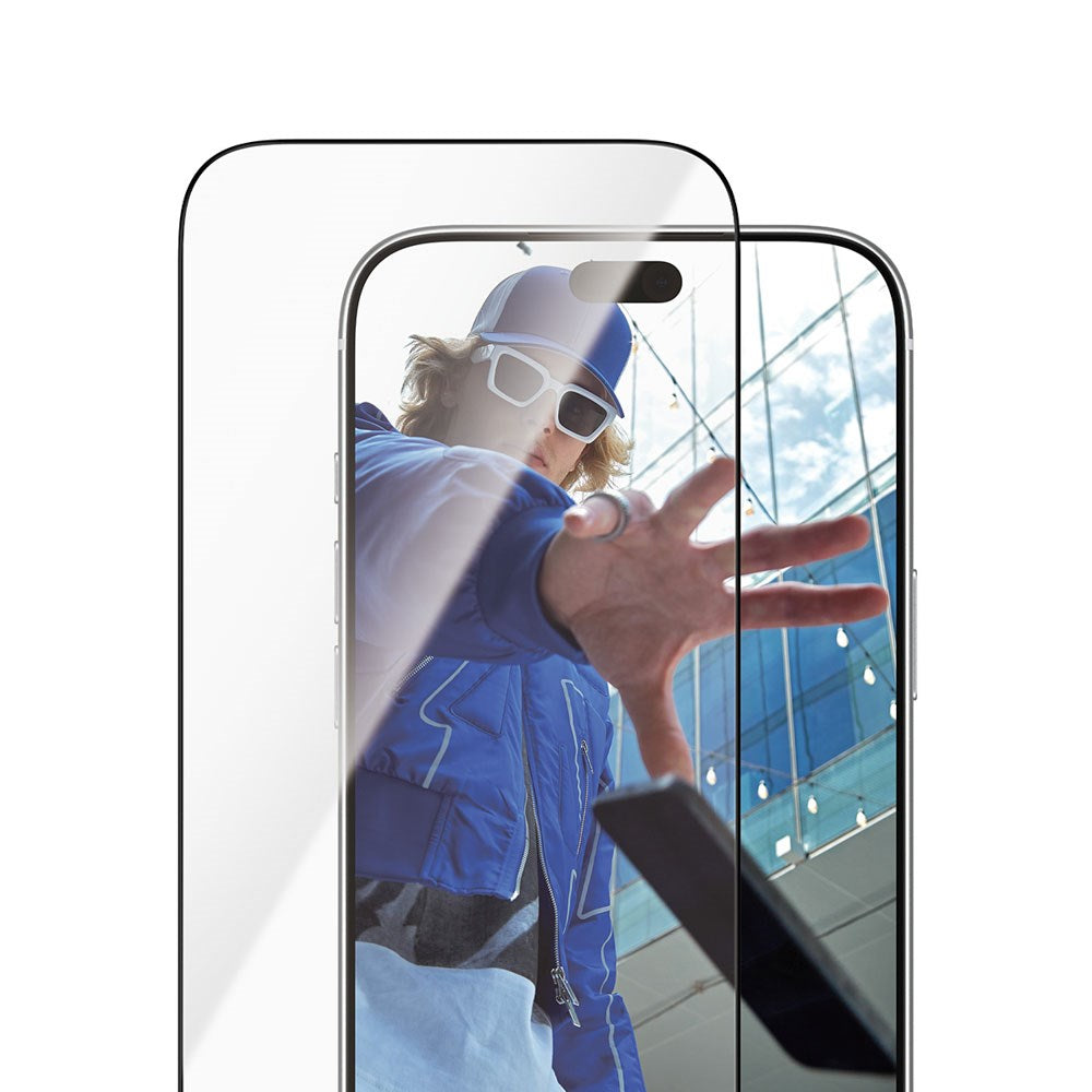 iPhone 18 Pro Max  / 17 Pro Max PanzerGlass Skärmskyddsglas m. FastFit In-A-Box - Ultra Wide Fit - Genomskinlig