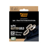 PanzerGlass iPhone 17 Pro / 17 Pro Max / 16 Pro / 16 Pro Max Hoops Kameralinsskydd med Installationsram - Glittrigt Guld