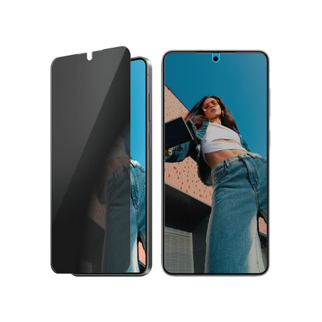 Samsung Galaxy S25 Edge PanzerGlass Ultra Wide Fit Skärmskydd m. EasyAligner - Privacy - Genomskinlig