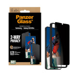 Samsung Galaxy S26 Ultra PanzerGlass 2-Way Privacy Skärmskydd med EasyAligner - Genomskinlig