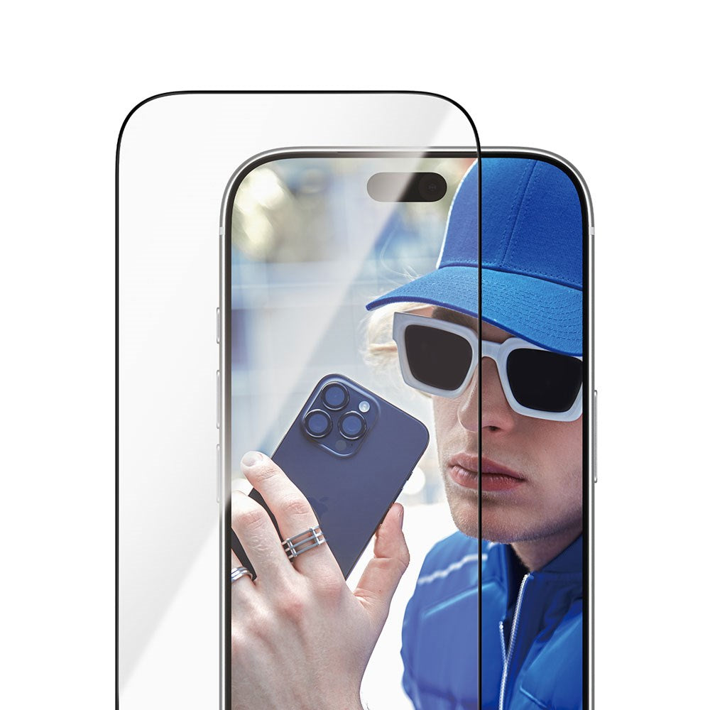 iPhone 18 Pro / 17 Pro PanzerGlass Skärmskyddsglas m. FastFit In-A-Box - Ultra Wide Fit - Genomskinlig
