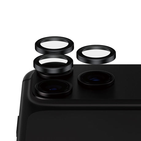 iPhone 18 Pro / Pro Max PanzerGlass Ceramic Hoops Kameralinsskydd med Installationsram - Svart