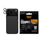 iPhone 18 Pro / Pro Max PanzerGlass Ceramic Hoops Kameralinsskydd med Installationsram - Svart