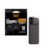 iPhone 18 Pro / Pro Max PanzerGlass Ceramic Hoops Kameralinsskydd med Installationsram - Svart