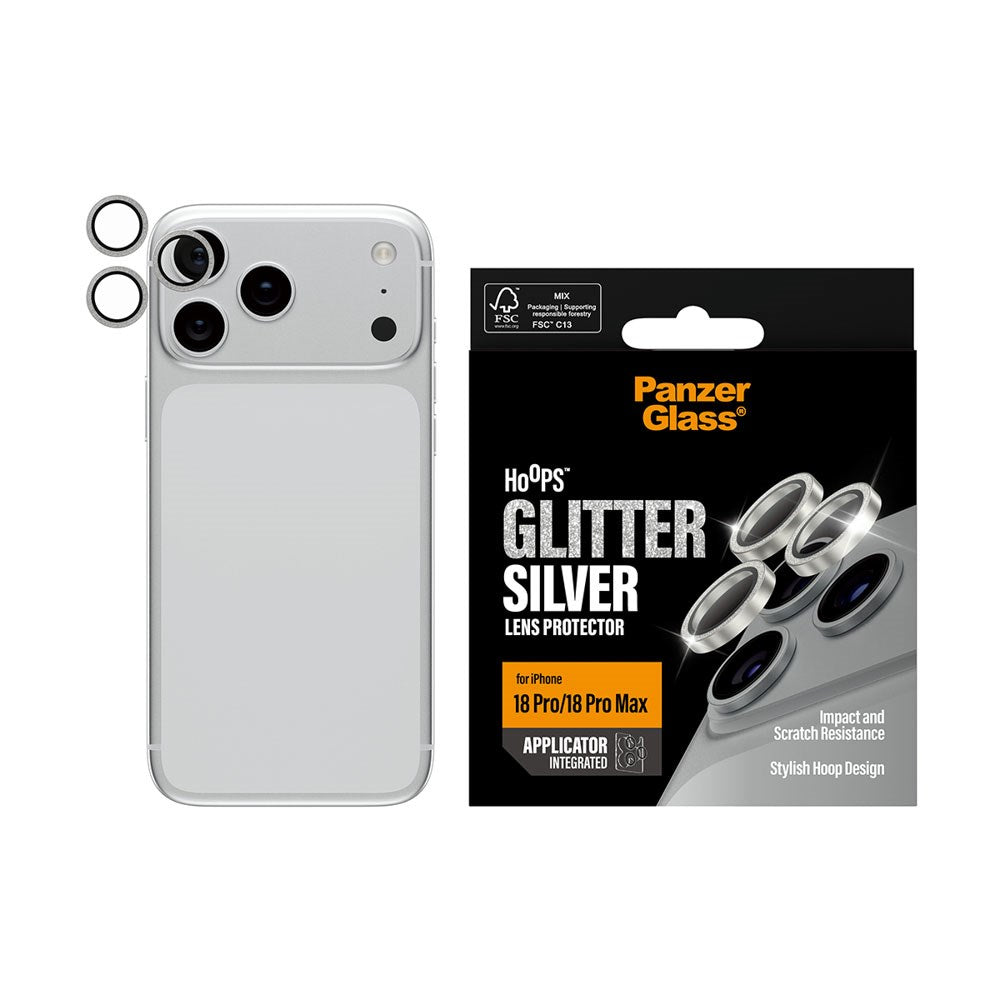 iPhone 18 Pro / Pro Max PanzerGlass Hoops - Kameraskydd - Silver