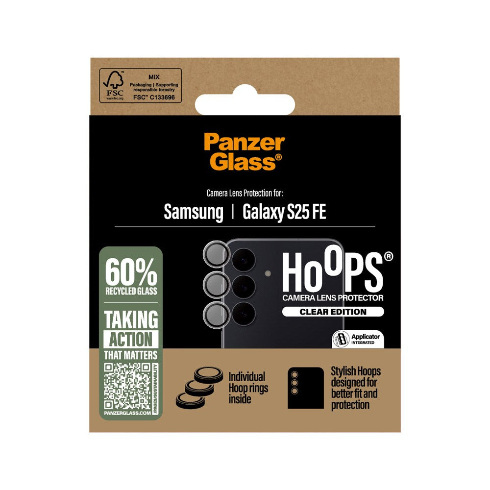 Samsung Galaxy S25 FE PanzerGlass Hoops Kameralinsskydd - Genomskinlig