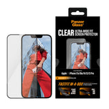 iPhone 17e / 16e / 14 / 13 / 13 Pro PanzerGlass Skärmskyddsglas m. FastFit In-A-Box - Ultra Wide Fit - Genomskinlig