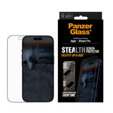 PanzerGlass iPhone 17 Pro Stealth Skärmskydd - Ultra-Wide Fit - Genomskinlig / Svart Kant