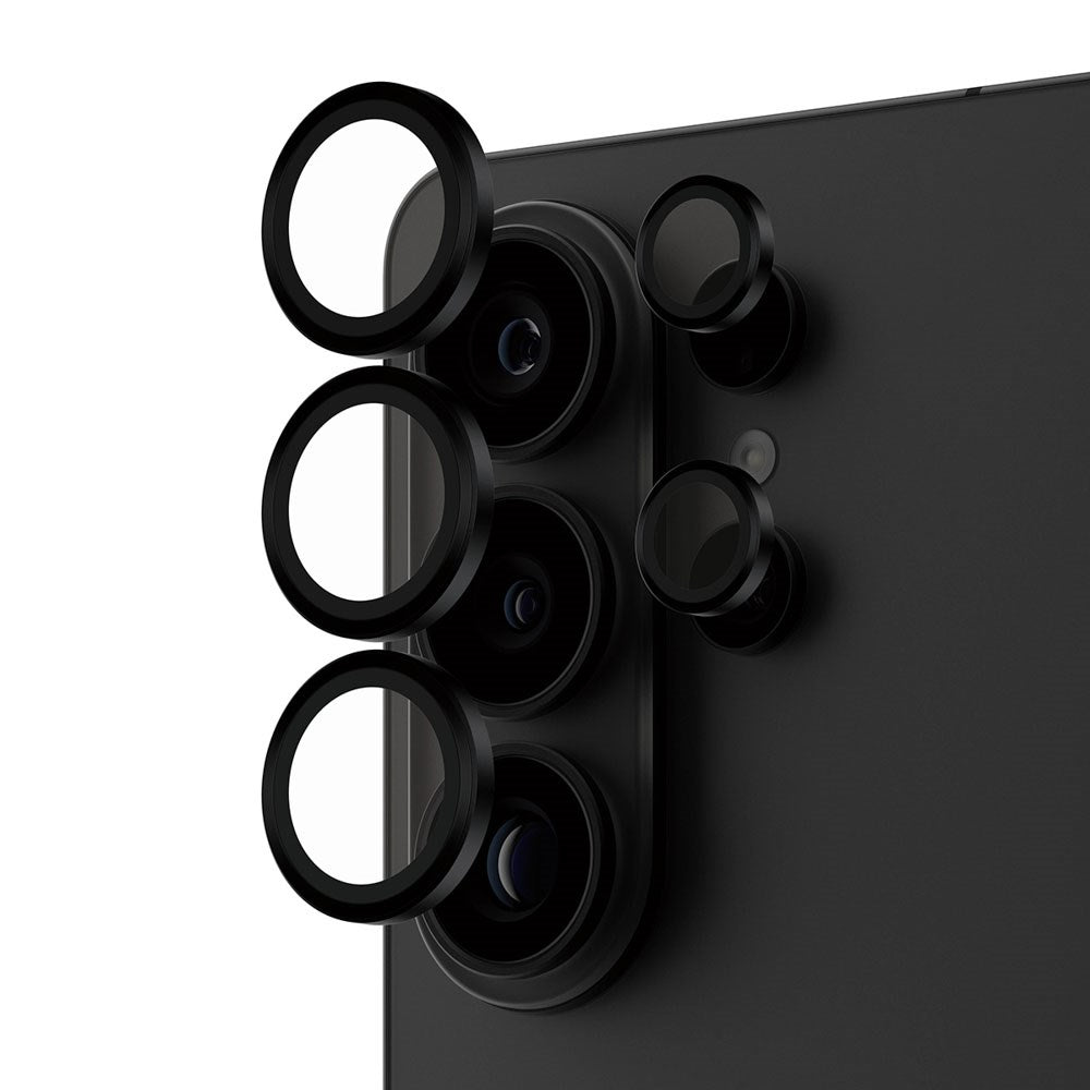 Samsung Galaxy S26 Ultra PanzerGlass Hoops - Kameraskydd - Genomskinlig / Svart