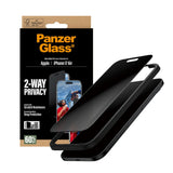 PanzerGlass iPhone Air 2-Way Privacy Skärmskydd - Ultra-Wide Fit - Genomskinlig