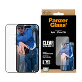 PanzerGlass iPhone Air Skärmskyddsglas med EasyAligner - Ultra Wide Fit - Genomskinlig