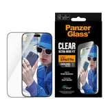 iPhone 18 Pro / 17 Pro PanzerGlass Skärmskyddsglas - Ultra Wide Fit med EasyAligner - Genomskinlig