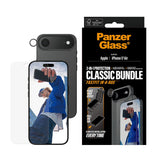 PanzerGlass iPhone Air 2-in-1 Classic Bundle - Skärmskydd + Kameralinsskydd - Genomskinlig