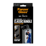 PanzerGlass iPhone Air 2-in-1 Classic Bundle - Skärmskydd + Kameralinsskydd - Genomskinlig