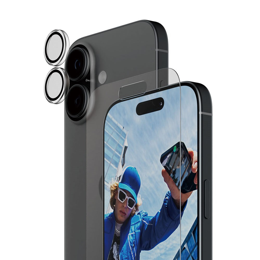 PanzerGlass iPhone 17 2-in-1 Classic Bundle - Skärmskydd + Kameralinsskydd - Genomskinlig