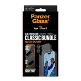 PanzerGlass iPhone 17 2-in-1 Classic Bundle - Skärmskydd + Kameralinsskydd - Genomskinlig