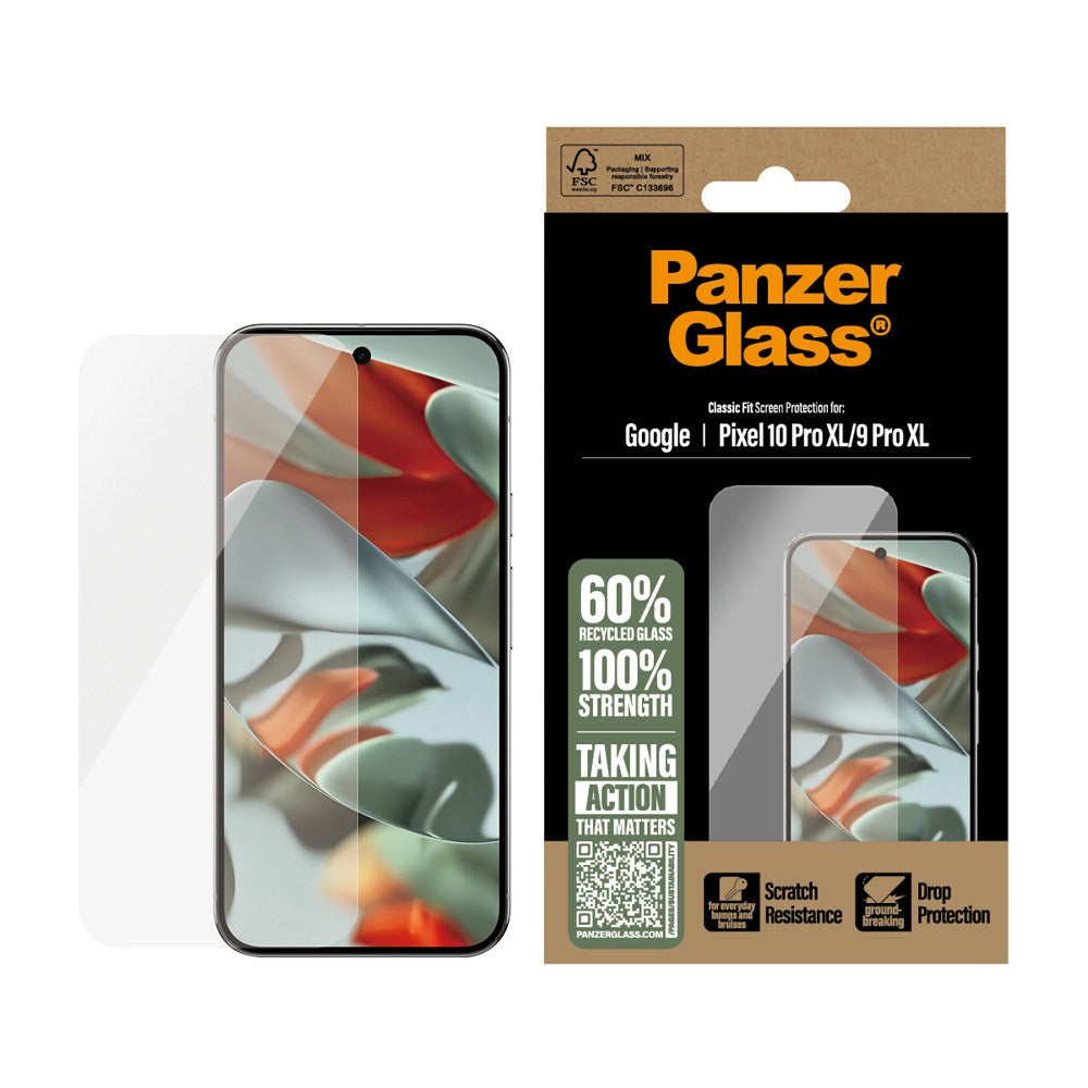 PanzerGlass Google Pixel 10 Pro XL / 9 Pro XL Skärmskyddsglas - Classic Fit - Genomskinlig