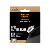 PanzerGlass iPhone Air Hoops Kameralinsskydd med Installationsram - Glitter Silver