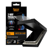 iPhone 16 / 15 PanzerGlass 2-Way Privacy Skärmskydd med FastFit In-A-Box - Genomskinlig