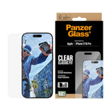 PanzerGlass iPhone 17 / 16 Pro Skärmskyddsglas med EasyAligner - Classic Fit - Genomskinlig