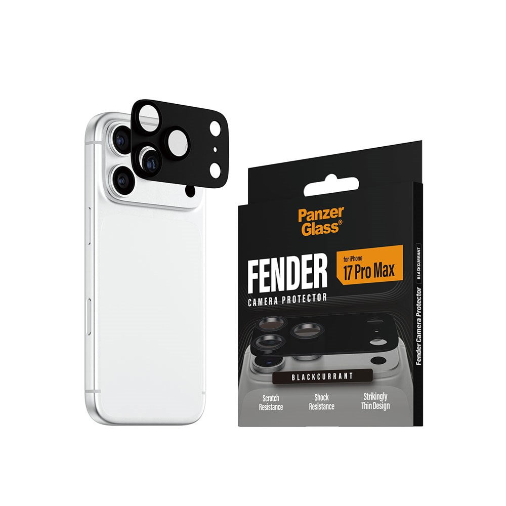 iPhone 17 Pro PanzerGlass FENDER Kameralinsskydd - Black