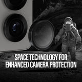 Samsung Galaxy S25 Ultra PanzerGlass Ceramic Hoops - Kameraskydd - Genomskinlig / Svart