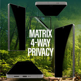 Samsung Galaxy S25 Ultra PanzerGlass Eco Matrix 4-Way Privacy Skärmskydd Ultra Wide Fit - Aligner Kit - Platinum Strength - Genomskinlig