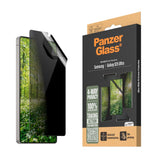 Samsung Galaxy S25 Ultra PanzerGlass Eco Matrix 4-Way Privacy Skärmskydd Ultra Wide Fit - Aligner Kit - Platinum Strength - Genomskinlig