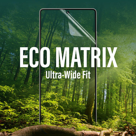 Samsung Galaxy S25 Ultra PanzerGlass Eco Matrix Skärmskydd Ultra Wide Fit - Aligner Kit - Platinum Strength - Genomskinlig