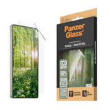 Samsung Galaxy S25 Ultra PanzerGlass Eco Matrix Skärmskydd Ultra Wide Fit - Aligner Kit - Platinum Strength - Genomskinlig