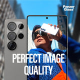 Samsung Galaxy S25 Ultra PanzerGlass PicturePerfect - Kameraskydd - Platinum Strength - Genomskinlig / Svart