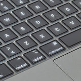 Philbert MacBook Pro 14" / 16" M5-M1 (2026-2021) Tangentbordsskydd - Nordiska Tangenter - Transparent / Svart