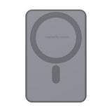 Hune Halcon 5000mAh Powerbank med Trådlös Laddning - MagSafe Kompatibel - Grå