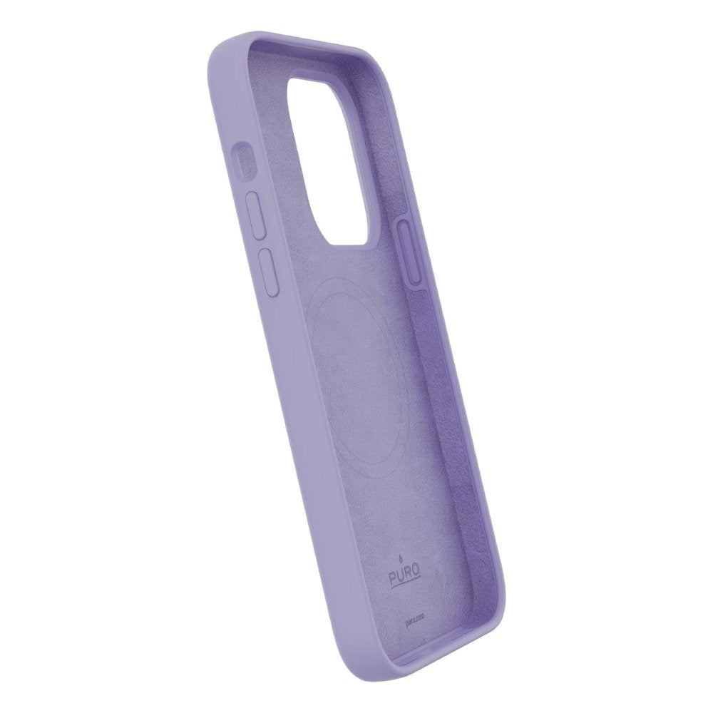 iPhone 14 Pro PURO ICON MAG Silikon Skal - MagSafe Kompatibel - Lila