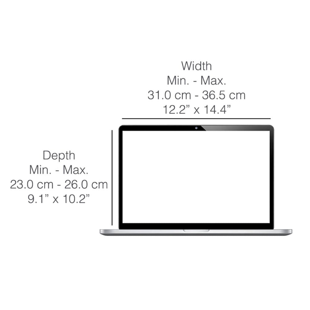 Universal 15" / 16" Laptop Philbert Case m. Solskuggning och integrerad integritet - randig