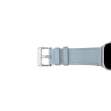 Apple Watch (38/40/SE/41/42mm) Puro E-CLASSIC Konstläder Rem - Ljusblå