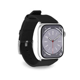 Apple Watch (42/44/SE/45/46/49mm) Puro E-CLASSIC Konstläder Rem - Svart