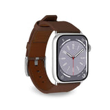 Apple Watch (42/44/SE/45/46/49mm) Puro E-CLASSIC Konstläder Rem - Brun