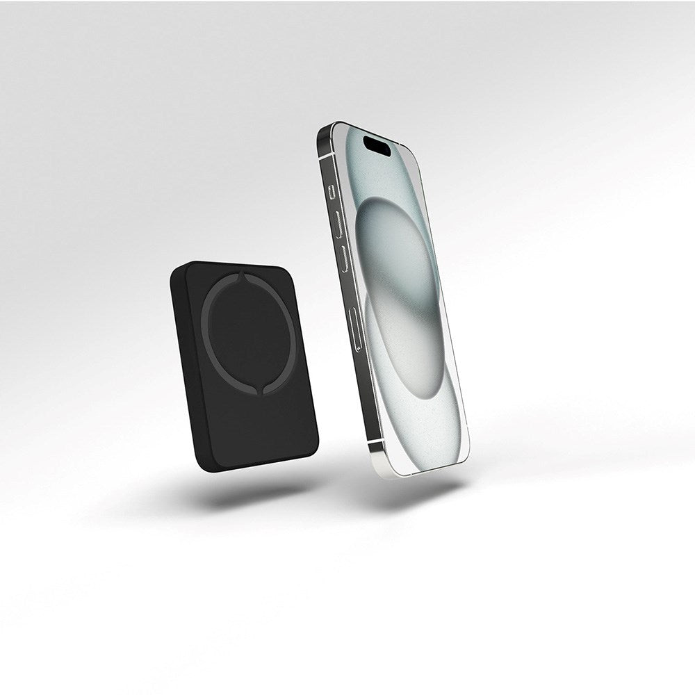 Puro Mini Power Mag 15W Magnetisk Powerbank 4200 mAh med USB-C Kontakt - MagSafe Kompatibel - Svart