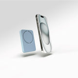 Puro Mini Power Mag 15W Magnetisk Powerbank 4200 mAh med USB-C Kontakt - MagSafe Kompatibel - Ljusblå