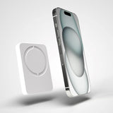 Puro Mini Power Mag 15W Magnetisk Powerbank 4200 mAh med USB-C Kontakt - MagSafe Kompatibel - Vit