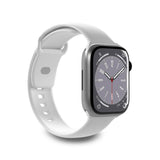 Apple Watch (42/44/SE/45/46/49mm) Puro ICON Silikon Rem - Vit