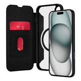 iPhone 16 - Puro Booklet Flip Fodral - MagSafe Kompatibel - Svart