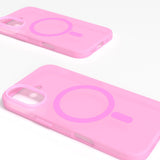 PURO DAYLIGHT Gradient MagSafe Silikon Skal - iPhone 16 - Genomskinlig/Rosa