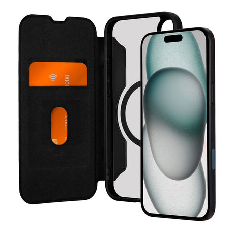 iPhone 16 Plus - Puro Booklet Flip Fodral - MagSafe Kompatibel - Svart