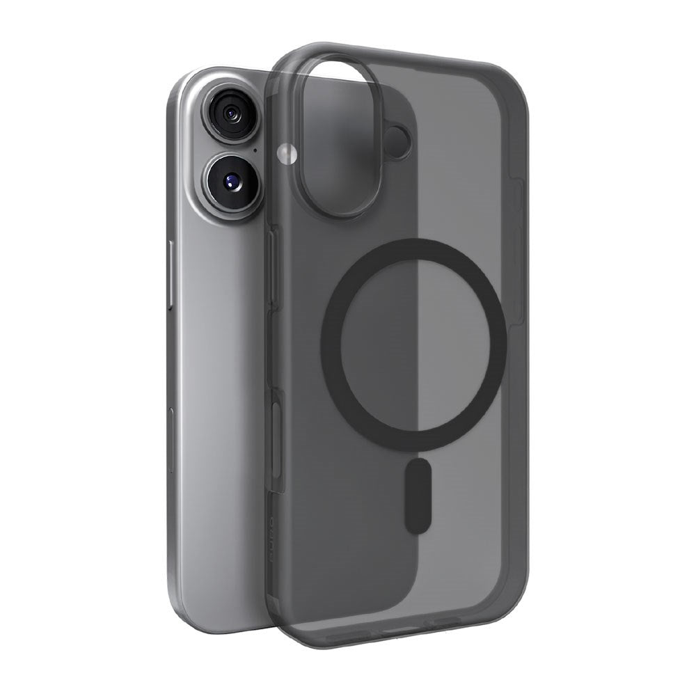 iPhone 17 PURO DAYLIGHT Silikon Skal - MagSafe Kompatibel - Genomskinlig / Svart