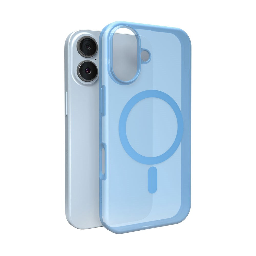 iPhone 17 PURO DAYLIGHT Silikon Skal - MagSafe Kompatibel - Genomskinlig / Blå