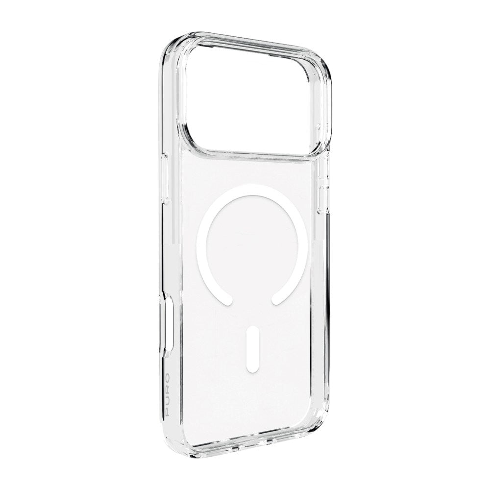 iPhone 18 Pro PURO LITE MAG Hybrid Skal - MagSafe Kompatibel - Genomskinlig / Vit