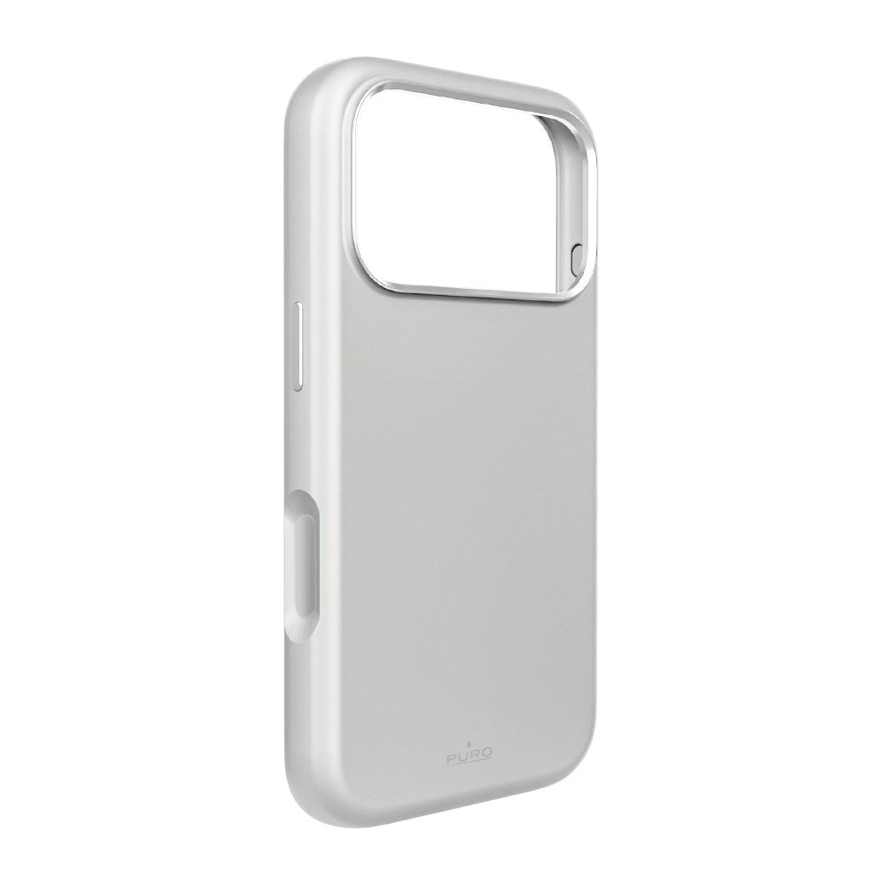 iPhone 18 Pro Max PURO ICON MAG PRO Silikon Skal - MagSafe Kompatibel - Silver