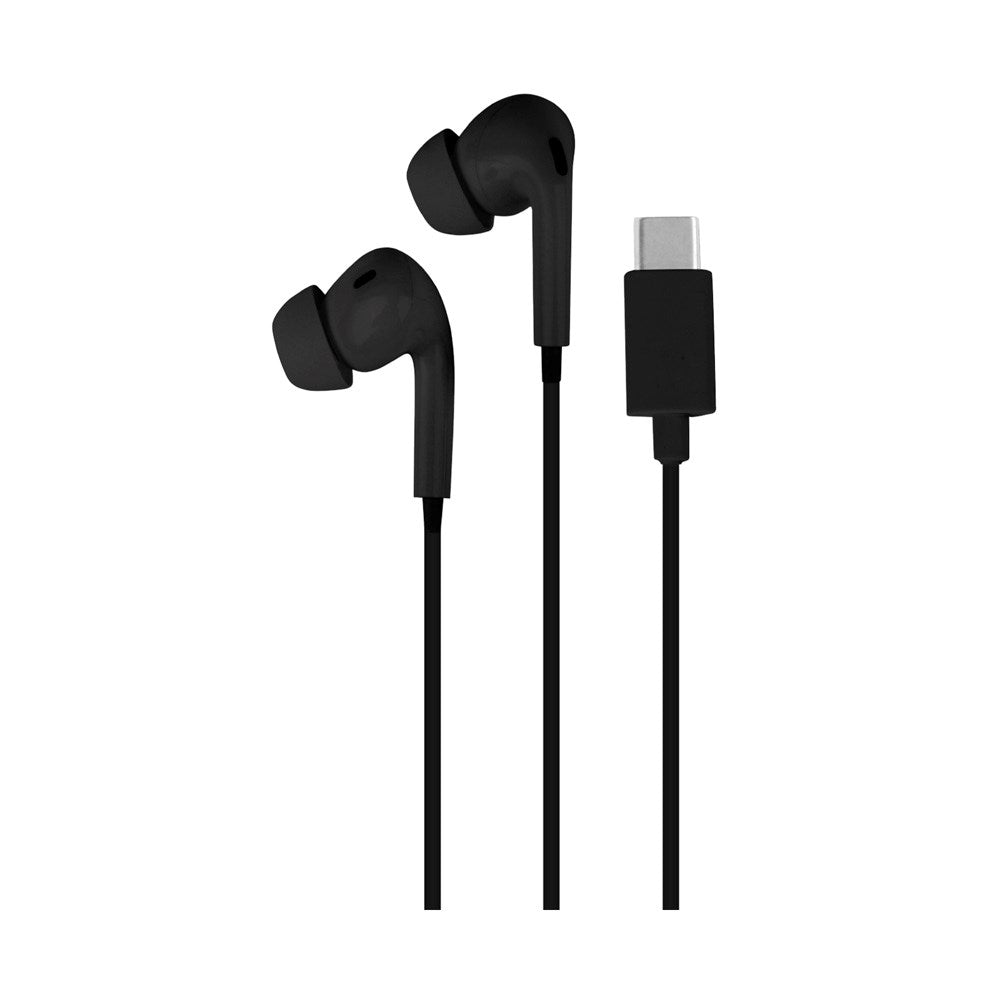 Puro USB-C Wired Stereo In-Ear Earphones – Komfort, Klar Ljud och Enkel Användning - Svart